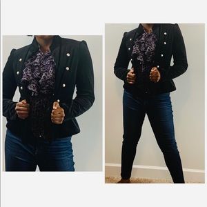 Velvet black blazer